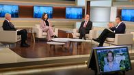 Anne Will – Moderatorin), Michael Müller (SPD), Roderich Kiesewetter (CDU) und zugeschaltet Anne Applebaum (amerikanisch-polnische Historikerin und Journalistin)