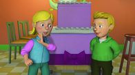 Feuerwehrmann Sam – Sarah bittet Norman aus der Torte zu springen.