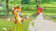 Pettersson und Findus – Findus versteht nicht, was Prillan meint: Er soll nicht nützlich sein? Sie bezweifelt das, weil er als Katze gar keine Lust hat, Mäuse zu fangen.