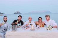 Gordon Ramsays Roadtrip – Fred Sirieix (l.); Gino D'Acampo (2.v.l.); Gordon Ramsay (r.)