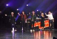 Kabarettgipfel – v.li.: Guido Cantz, Martin Frank, Gernot Kulis, Malarina, Gery Seidl.