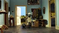 Shaun das Schaf – Im Haus des Farmers Ball zu spielen, ist für Shaun nicht ungefährlich.