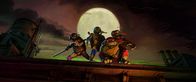 Teenage Mutant Ninja Turtles: Mutant Mayhem – L-R: Donatello, Leonardo, Raphael und Michelangelo