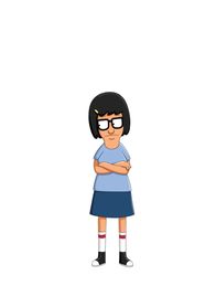 Bob's Burgers – (2. Staffel) - Tina ist das älteste der drei Kinder. Sie ist eine Eigenbrötlerin und offensichtlich in Jimmy Junior, den Sohn des mit Bob verfeindeten Pizzeriabesitzers Jimmy Pesto Senior, verliebt.