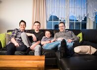 SRF bi de Lüt – Familie Büsser: Daniela, Jan, Tim und Hanspeter