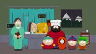 South Park – L-R: Dr. Doctor, Alphonse Mephesto, Eric, Jerome, Kenny, Stan, Kyle