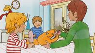 Meine Freundin Conni – Mama bastelt mit Conni und Jakob einen Halloween-Kürbis.