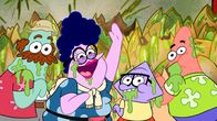 Die Patrick Star Show – v.li.: Cecil, Bunny, Squidina, Patrick