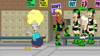 American Dad! – L-R: Roger, Langley Hot Broads