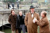 Kommissar Rex – (v.li.): Alexander Pschill (Marc Hoffmann), Elke Winkens (Niki Herzog), Gerhard Zemann (Dr. Leo Graf), Martin Weinek (Fritz Kunz).