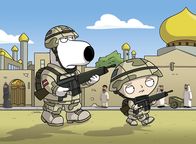 Family Guy – Brian und Stewie schließen sich der Infanterie an und landen im Irak, wo sie alles versuchen, um eine ehrenvolle Entlassung zu erreichen