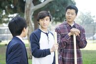 Fresh off the Boat – Ian Chen (Evan Huang), Forrest Wheeler (Emery Huang), Hudson Yang (Eddie Huang).
