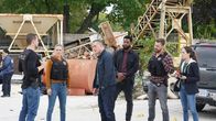 Chicago P.D. – L-R: Jay Halstead (Jesse Lee Soffer), Hailey Upton (Tracy Spiridakos) Hank Voight (Jason Beghe), Kevin Atwater (LaRoyce Hawkins), Adam Ruzek (Patrick John Flueger) und Kim Burgess (Marina Squerciati)