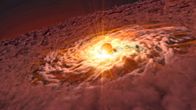 Strip the Cosmos - Im Innersten des Universums – Eine Theorie besagt, supermassereiche Schwarze Löcher könnten durch die Kollision mehrerer kleinerer entstanden sein.