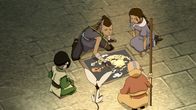Avatar - Herr der Elemente – L-R: Toph Beifong, Momo, Sokka, Aang, Katara