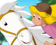 Bibi und Tina – Bibi und ihr Pferd Sabrina sind unzertrennlich.