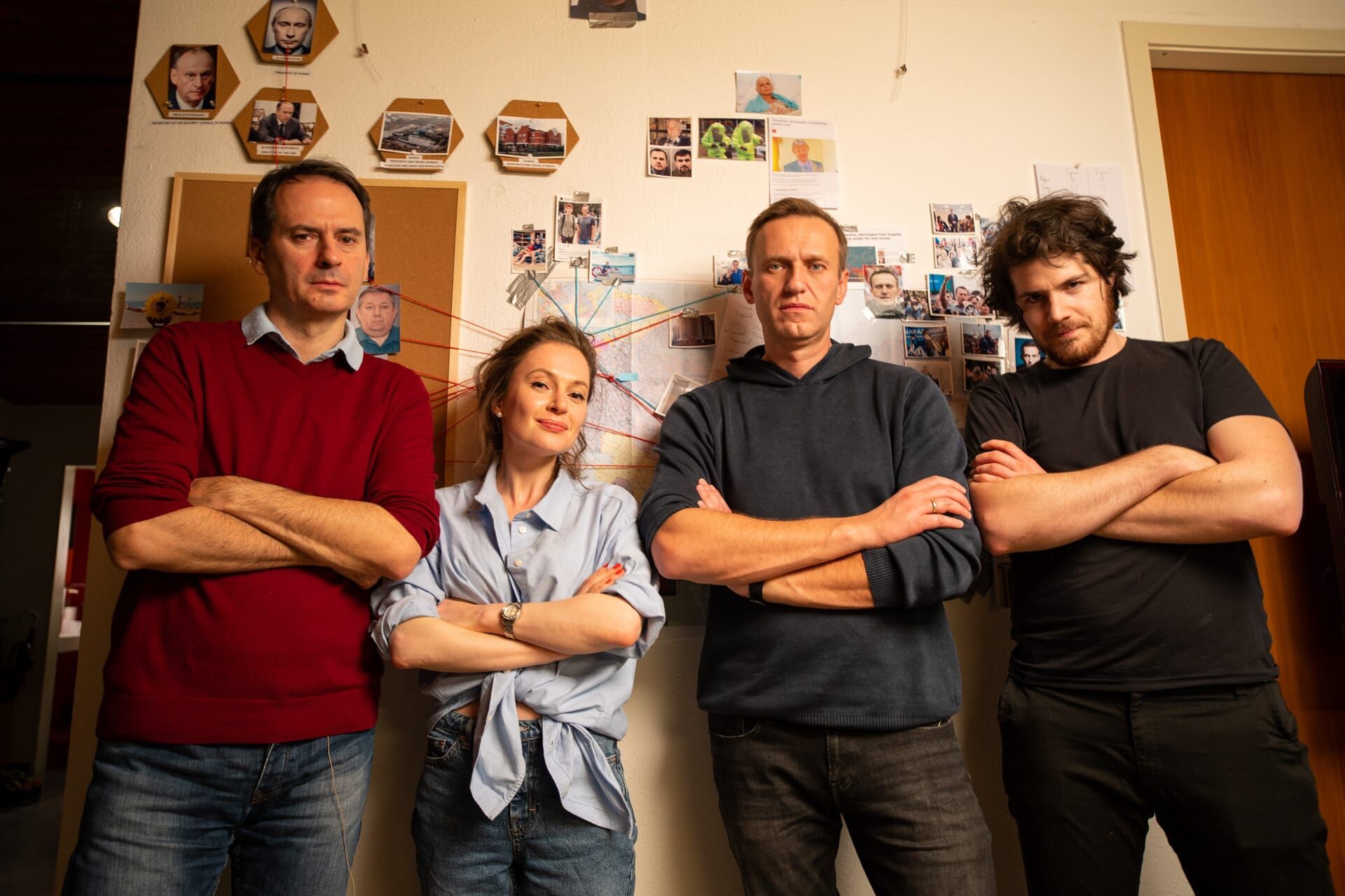 Nawalny – Christo Grozev, Maria Pevchikh, Alexei Nawalny, Regisseur Daniel Roher.