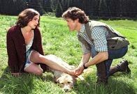 Willkommen daheim – Felicitas (Julia Richter) hat sich den Knöchel verstaucht, aber zum Glück ist Tierarzt Valentin (Timothy Peach) zur Stelle.