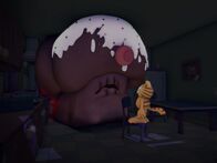 The Garfield Show – Jon backt für Odie einen Geburtstagskuchen. Heraus kommt ein Monsterkuchen, der Jon, Odie und Garfield verfolgt.