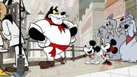 Micky Maus – First from the right: Minnie Mouse, second from the right: Mickey Mouse MICKEY MOUSE, MINNIE MOUSE