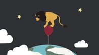 Unser Sandmännchen – Auf seinem Weg nach oben gibt es viel für den Löwen zu entdecken.