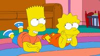 Die Simpsons – Bart (l.); Lisa (r.)