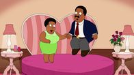 The Cleveland Show – Evelyn Brown (l.); Cleveland Brown (r.)