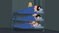 American Dad! – (von oben nach unten) Francine; Stan; Jeff; Hayley; Roger; Steve