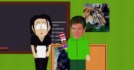 South Park – L-r: Ms. Ellen, Mr. Garrison