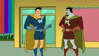 Drawn Together – L-R: Captain Leslie Hero, Bizarro Captain Hero