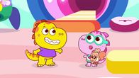 Tim Rex im All – v.li.: Tim Rex, Tia Rex