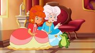 Hexe Lilli – Lilli und die Prinzessin befragen Hektor.