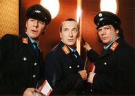 Die 3 Posträuber – (v.li.) Thierry van Werveke, Rudolf Kowalski, Claude-Oliver Rudolph.