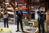 Navy CIS: L.A. – L-R: Kensi Blye (Daniela Ruah); Sam Hanna (LL Cool J); Deeks Marty (Eric Christian Olsen); G. Callen (Chris O'Donnell)