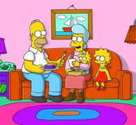 Die Simpsons – Homers Mutter, Mona, stattet den Simpsons einen Überraschungsbesuch ab. Ebenso überraschend tritt sie dann auch wieder ab.