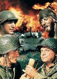Stoßtrupp Gold – Vier glorreiche Halunken: Clint Eastwood als Pvt. Kelly, Telly Savalas als MSgt. Big Joe, Donald Sutherland als Sgt. Oddball, Don Rickles als SSgt. Crapgame (Copyright SRF/Turner Entertainment Co.)