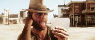 Mein Name ist Nobody – Nobody (Terence Hill) trainiert fleißig für den großen Kiss-Lookalike-Contest ...