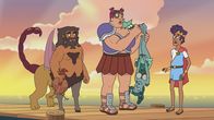 Krapopolis – v.li.: Shlub, Stupendous, Herophile, Tyrannis