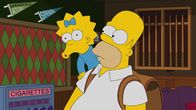 Die Simpsons – Maggie (l.); Homer (r.)