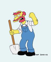 Die Simpsons – (13. Staffel) - Mit ihm ist nicht gut Kirschen essen: Hausmeister Willie.