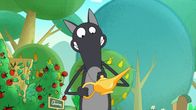Wolf – Zwischen den Pilzen hat Wolf etwas Ungewöhnliches gefunden: eine Wunderlampe.