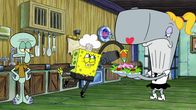 SpongeBob Schwammkopf – L-R: Squidward, SpongeBob, Pearl