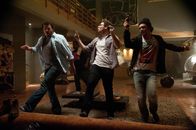 Das ist das Ende – L-r, Danny McBride, Seth Rogen, James Franco
