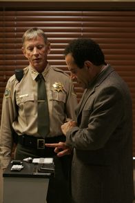 Monk – Run" -- Pictured: (l-r) Scott Glenn as Sheriff Rollins, Tony Shalhoub as Adrian Monk -- USA Network Photo: Peter "Hopper" Stone