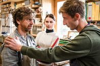 Watzmann ermittelt – V.l.n.r. Sebald Wimmer (Andreas Nickl), Moritz Wimmer (Lorenzo Nedis Walcher), Emma Wimmer (Lena Buhl)