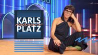 Karlsplatz – Key Visual/Cover Sendereihenbild mit Typo zu "Karlsplatz", Staffel 3. In dem Late Night Talk "Karlsplatz" mit Eva Karl Faltermeier und prominenten Gästen wird gelacht, philosophiert und auch das ein oder andere Tränchen vergossen. Denn das einmalige "Karlstor" sorgt für Überraschungen, mit denen keiner rechnet.