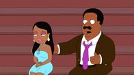 The Cleveland Show – Roberta Tubbs (l.); Cleveland Brown (r.)