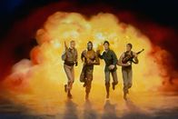 Das A-Team – L-R: George Peppard als John 'Hannibal' Smith, Mr. T als B.A. Baracus, Dirk Benedict als Templeton 'Faceman' Peck, Dwight Schultz als 'Howling Mad' Murdock