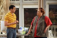 Two and a Half Men – Jon Cryer (Alan Harper), Conchata Ferrell (Berta).