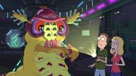 Rick and Morty – L-R: Blim Blam, Jerry, Beth